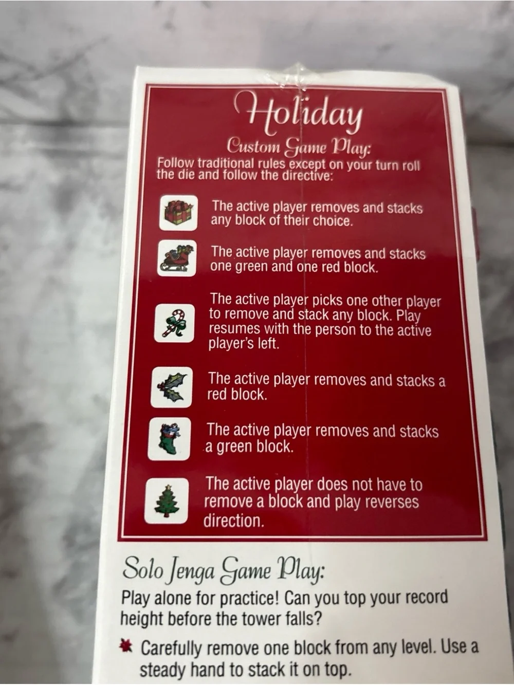 Rare 2007 Jenga Christmas Holiday Special Edition Collectors Sealed New Complete